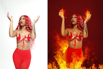 do photo compositing, change background in photoshop