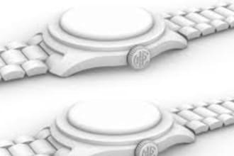design realistic 3d wristwatch cad, manufacturing drawings