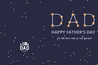 create customise fathers day card