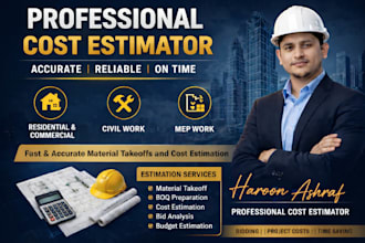 do detailed material takeoff and cost estimation for gc projects