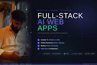 build a custom full stack ai web application