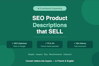 write compelling product descriptions for your ecommerce store