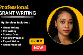 do grant writing grant application rfp writing startup grant , funding proposal