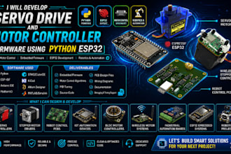 develop servo drive and motor controller firmware using python esp32