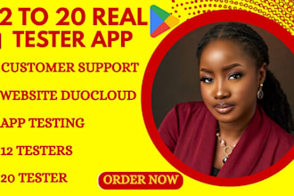 provide 12 testers for google play closed testing app testing web testing