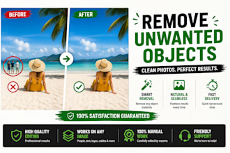 professionally remove unwanted objects from photos