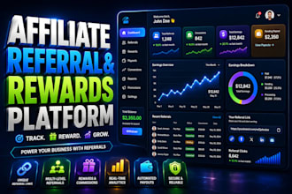 build high performance affiliate referral and rewards platform for your business