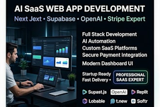 create modern saas web apps with ai automation, next js,supabase as an expert