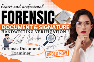 forensic document analyst, verify handwriting forgery signature detection report