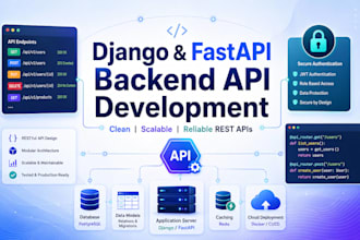 build a rest API backend using django drf or fastapi