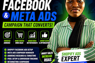 create high converting shopify facebook ads campaign