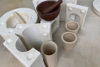 clay mold, slip casting, ceramic mold, resin mold 3d mold , max mold, chocolate