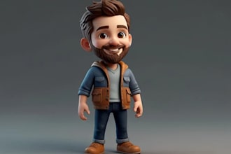 do 3d toy figure, action figurine, 3d toy model, 3d printing, vinyi toy model