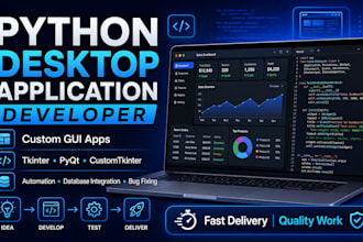 build professional python desktop applications with gui