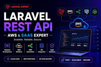 develop laravel rest API, saas backend and AWS solutions