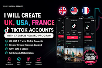 create tiktok accounts with creator rewards program