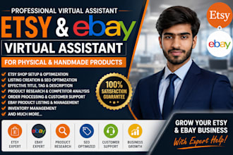be your etsy virtual assistant for handmade product