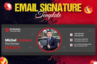 create clickable html email signature for gmail outlook apple mail email footer