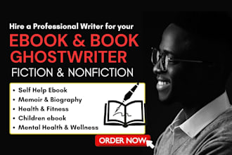 ghostwrite self help ebook, memoir, nonfiction book, nba sport, KDP book writer