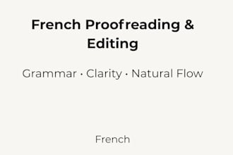 proofread and humanize your french text
