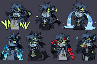 draw furry telegram stickers, nsfw furry stickers, GIF animated discord stickers