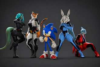 create, port and rig sfm models for fnaf, sonic, gmod, tf2, vrchat, gorilla tag