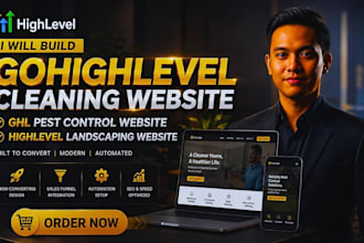gohighlevel cleaning website ghl pest control highlevel landscaping website