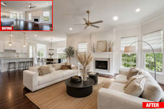 do furniture virtual staging and virtual renovation for your listing