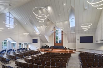 design church interiors with realistic 3d rendering and visualization