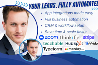 zapier expert thinkific stripe teachable hubspot aweber zoom typeform monday