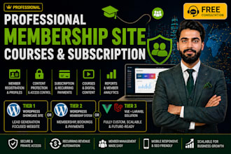 professional membership and courses platform