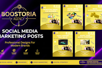 create professional social media marketing posts