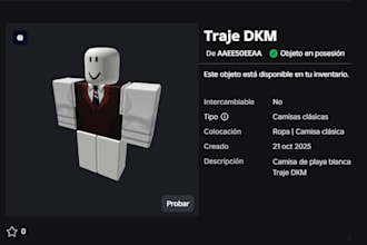 ropa para tu tienda en roblox