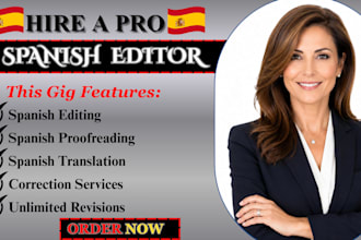 do spanish translation, editing and spanish translation for your novel or book