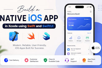 build a native ios app in xcode using swift and swiftui