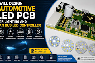 design automotive led pcb car lighting and can bus led controller