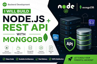 develop node js backend with rest apis express and mongodb