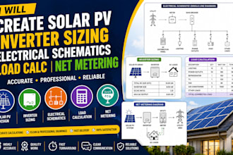 create solar pv inverter sizing electrical schematics load calc net metering