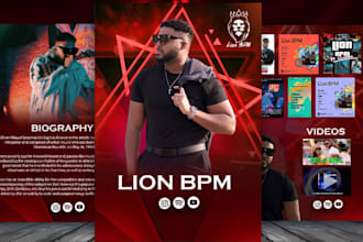 design epk design, dj epk, author epk, one pager, music epk, press kit