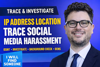 find someone IP address trace location online social media and osint monitoring