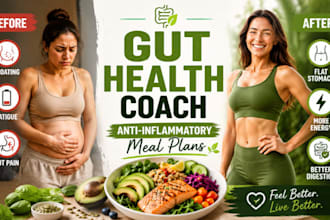 be your gut health nutritionist and anti inflammatory meal plan coach