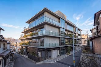 incorporate building render into real site, photomontage of architecture project