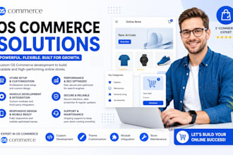 design oscommerce ecommerce website migration development product listing