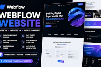 design and develop webflow website redesign webflow developer webflow animation