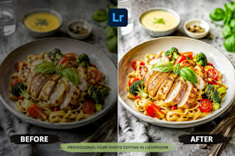 edit your food photos professionally in  lightroom