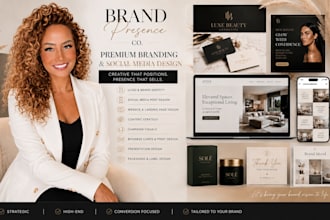create premium brand presence, content strategy and marketing visuals