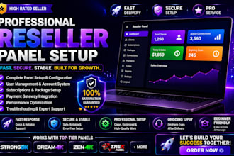 setup stable reseller panel strong8k, lion ott, dream4k,trex, sup, b1g, mega ott