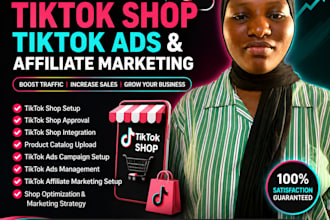 setup tiktok shop tiktok ads and tiktok affiliate marketing