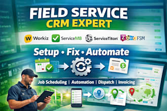 fix setup workiz servicem8 servicetitan tradify zoho fsm CRM automation