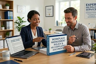 write workplace harassment policy and HR compliance documents